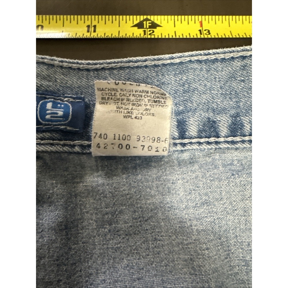 Vintage Men's Levi's L2 Wide Leg Carpenter Baggy Jeans 90s 37x31 Skater Grunge - Picture 11 of 16